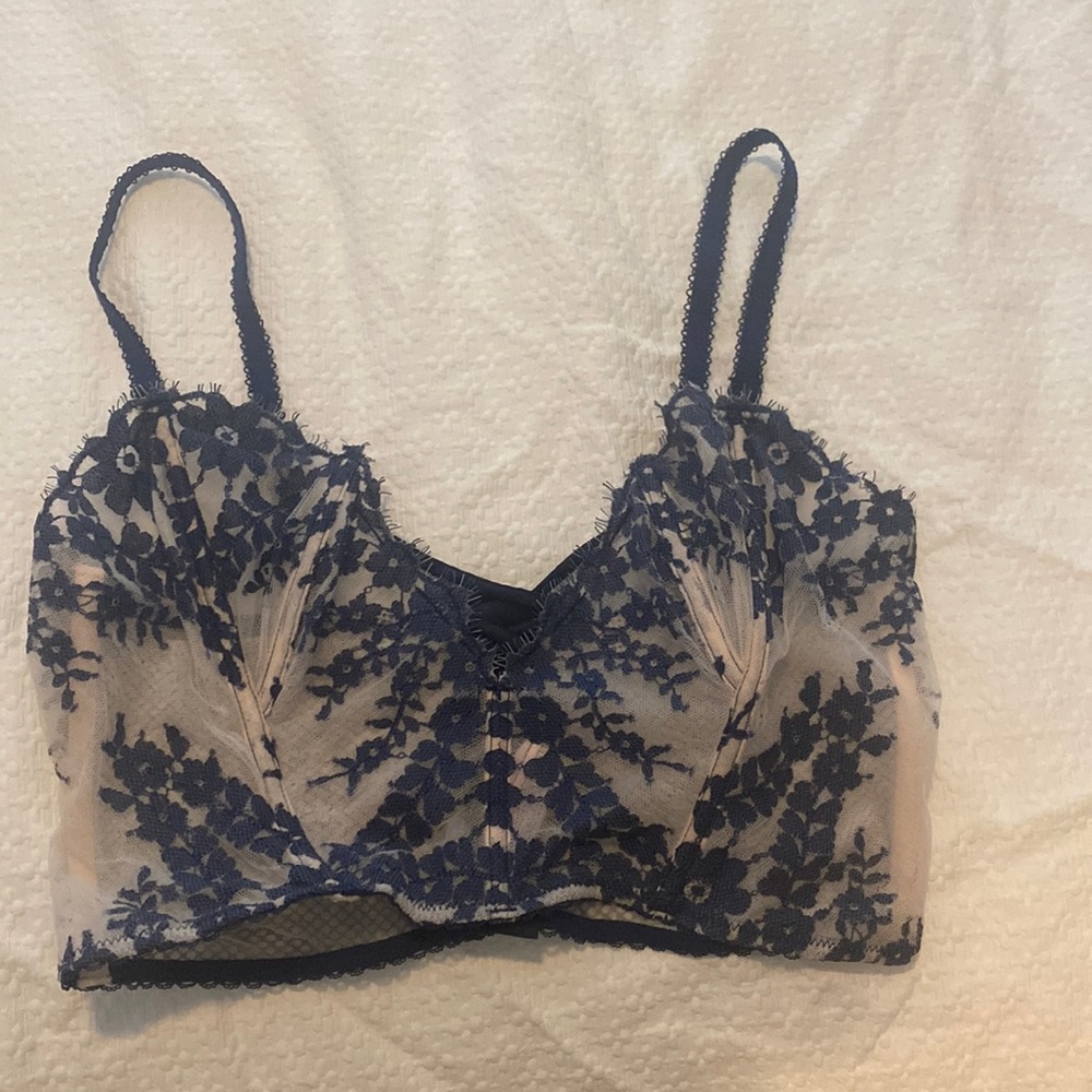 Victoria’s Secret Navy and Tan Corset
